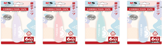IDN ACT56073106097H M&G 6M*5mm Pastel Colorcorrection tapeMaster Clean