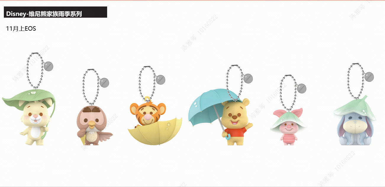 Winnie-the-Pooh Collection Rainy Season Figure Model Blind Box