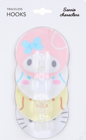 Sanrio Characters Round Traceless Hooks (4 pcs)