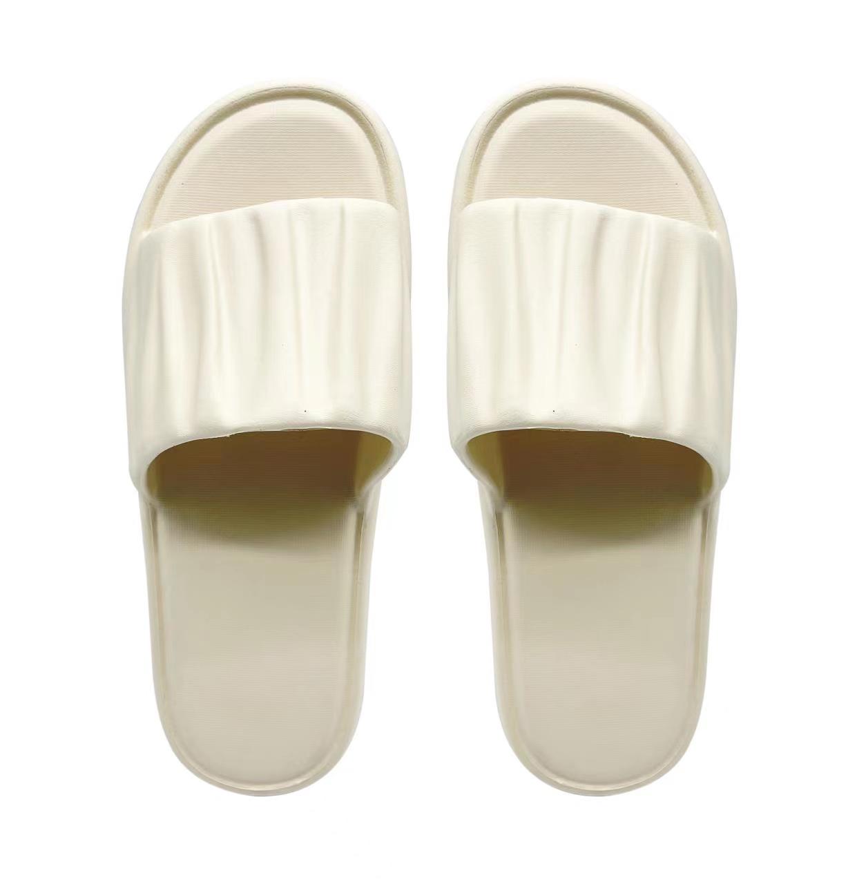 Ripple Series Women’s Bathroom Slippers(Apricot,37-38)