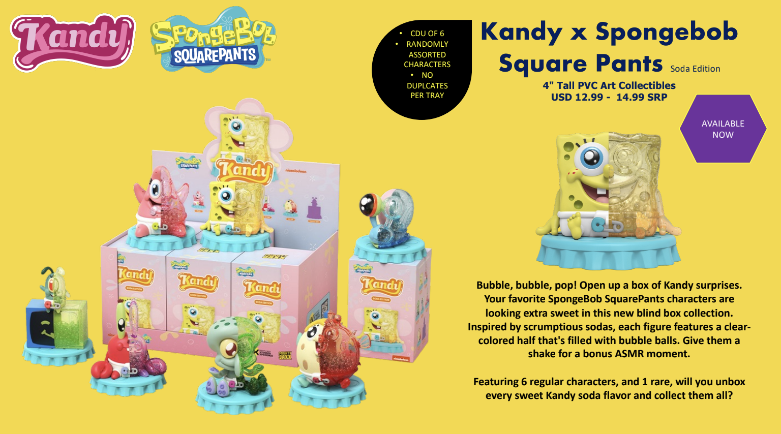 Mighty Jaxx Kandy X SpongeBob SquarePants (Soda Edition)