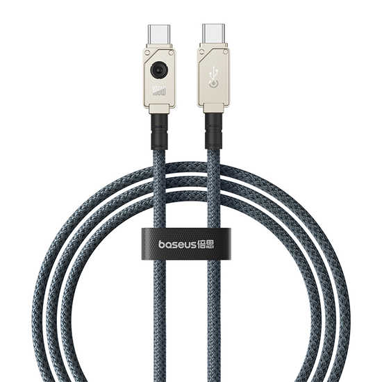 IDN Baseus Unbreakable Series Fast Charging Data Cable Type-C to Type-C 100W 1m Stellar White