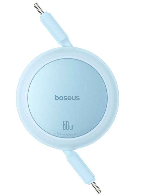 IDN Baseus Free2Pull Mini Charging Cable USB-C to USB-C 60W 1m Galaxy Blue