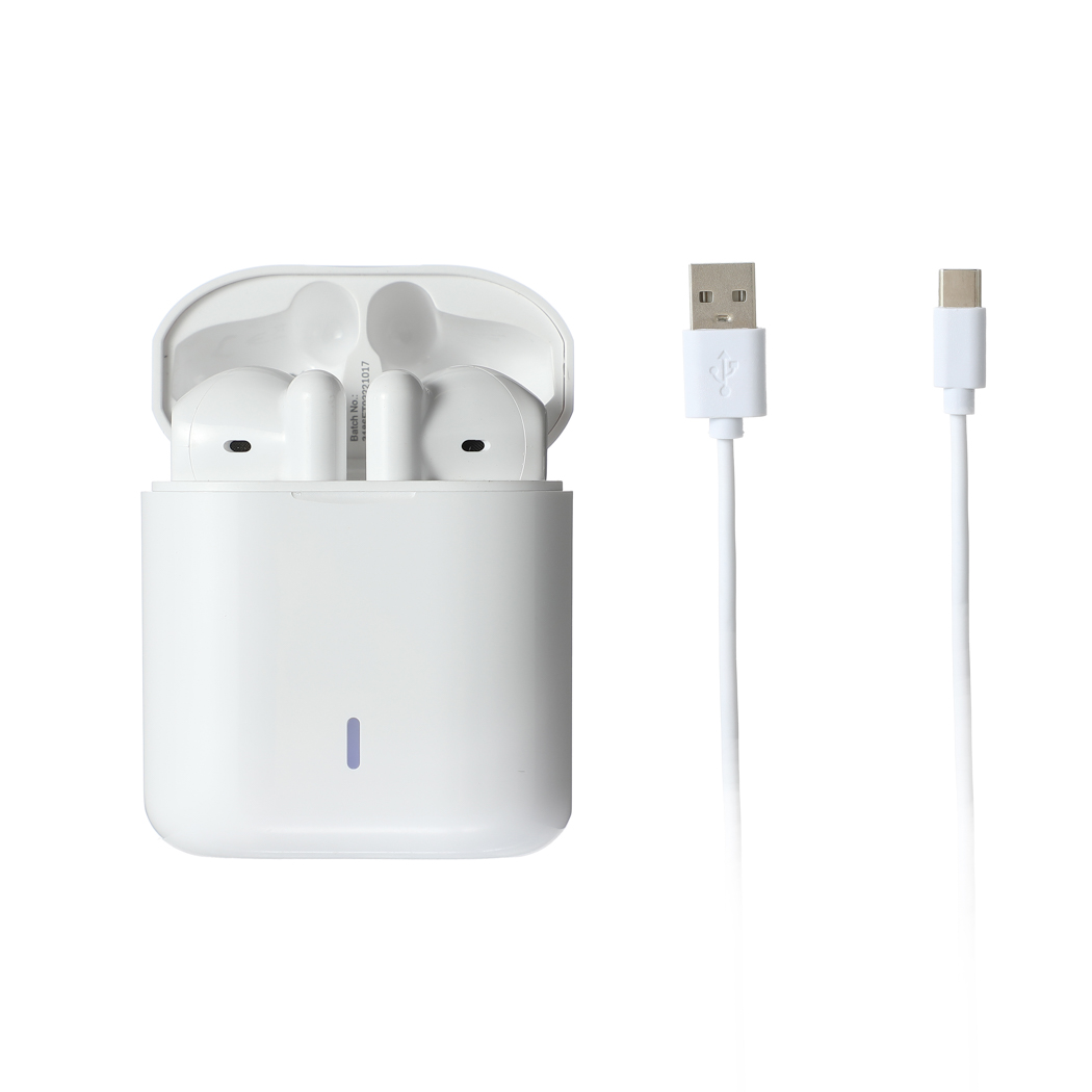 Macaron Half In-Ear TWS Earphones Model: S88(White)