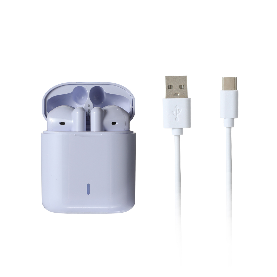 Macaron Half In-Ear TWS Earphones Model: S88(Purple)