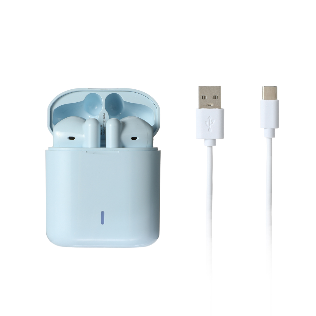 Macaron Half In-Ear TWS Earphones Model: S88(Blue)