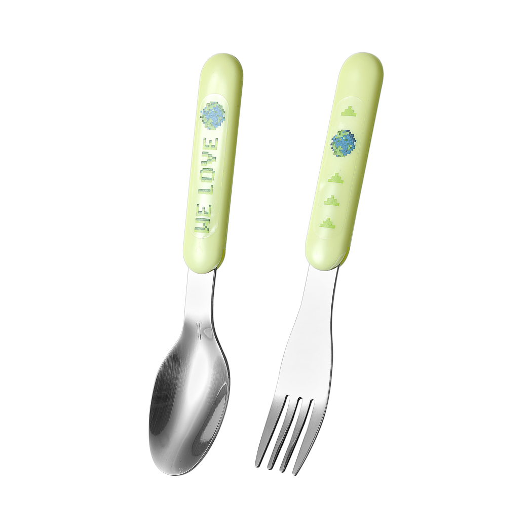 I Love Earth Cutlery Set (Spoon + Fork)