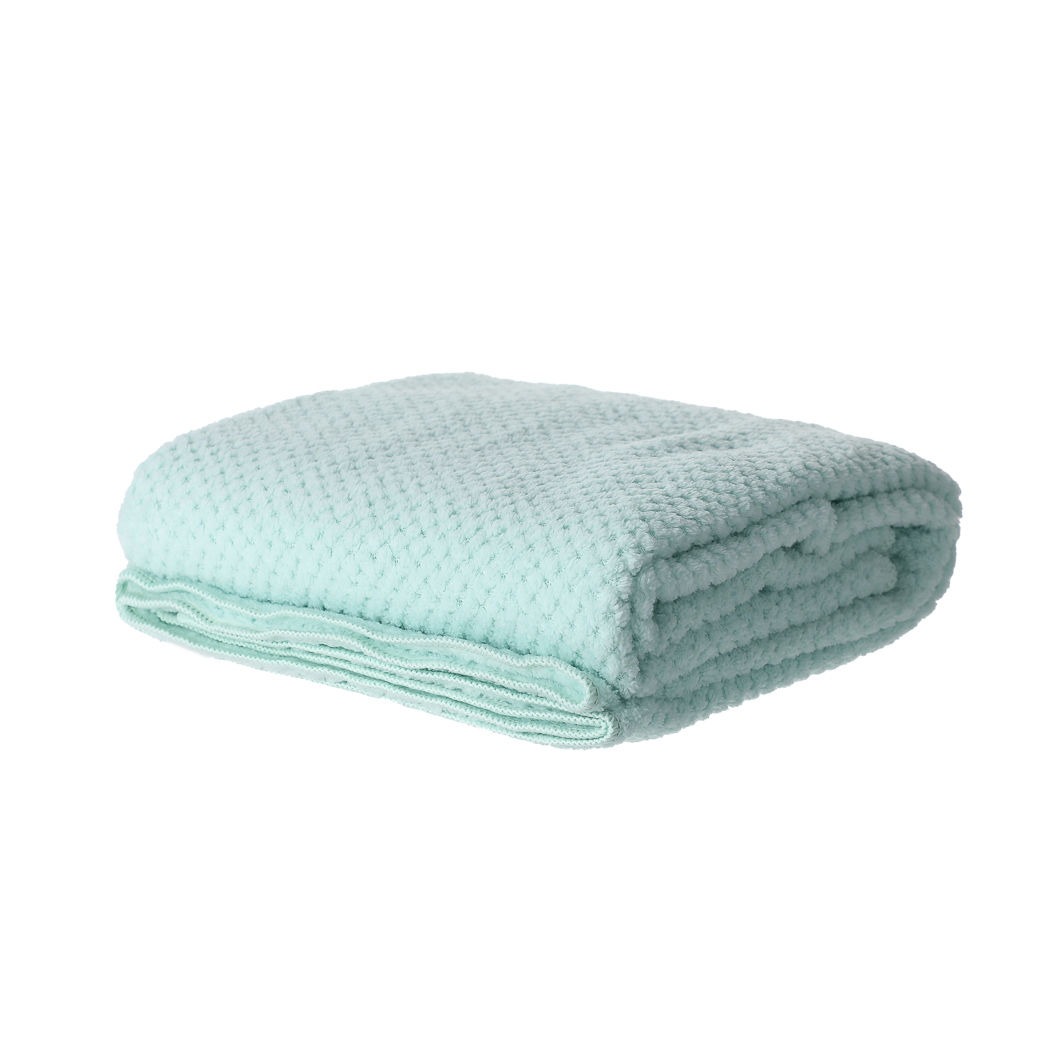 Classic Solid Color Jacquard Bath Towel(Green)