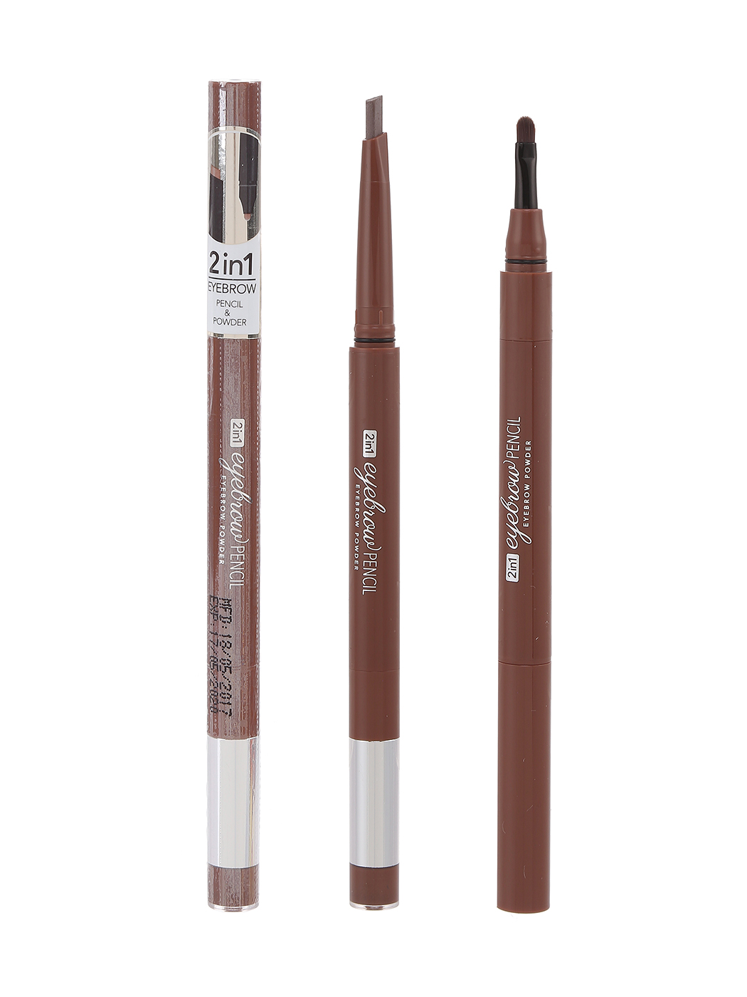2 in 1 Eyebrow pencil +Eyebrow Powder (Brown)
