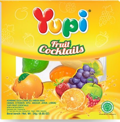 Yupi Fruit Cocktails Display 6x24x24gr