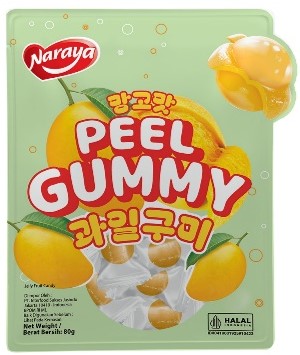 IDN NARAYA PEEL GUMMY 80g*10Bag*5Bal MANGO
