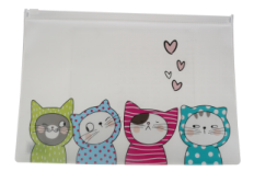 IDN ADM929FP M&G "So Many Cats" A5 mat EVA Zipper Bag