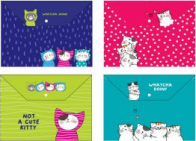 IDN ADM929FM M&G "SO MANY CATS" A4 0.2mm PP Button File Bag