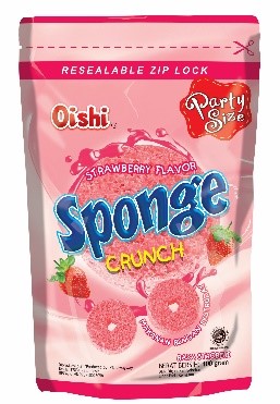 IDN Sponge Crunch Rasa Stroberi 100 g