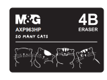 IDN AXP963HN M&G "SO MANY CATS" Black Eraser,Small Size 31×21×12mmPVC material