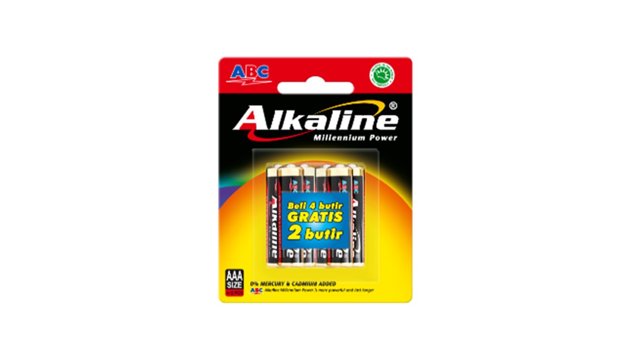 Baterai ABC Alk Lr03 4B+2B
