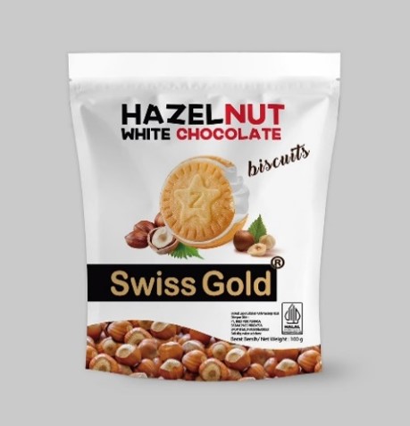 IDN Swiss Gold Hazelnut Choco Biscuit 100g