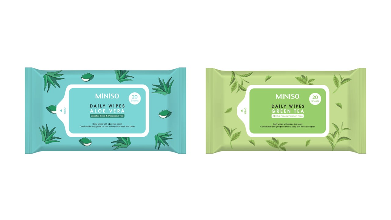 DAILY WIPES 20S(GREEN TEA)
