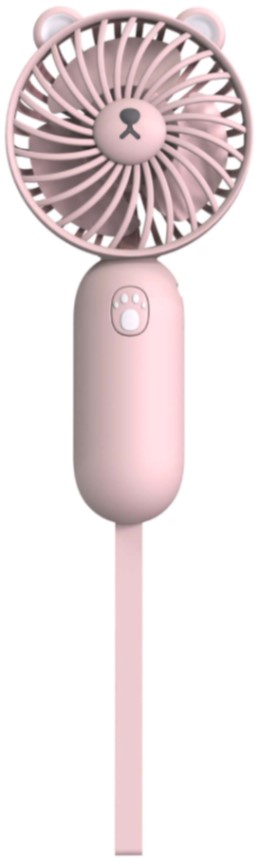 Portable Cute Bear Mini Fan (500mAh) Model:KE-SF2305 (Pink)
