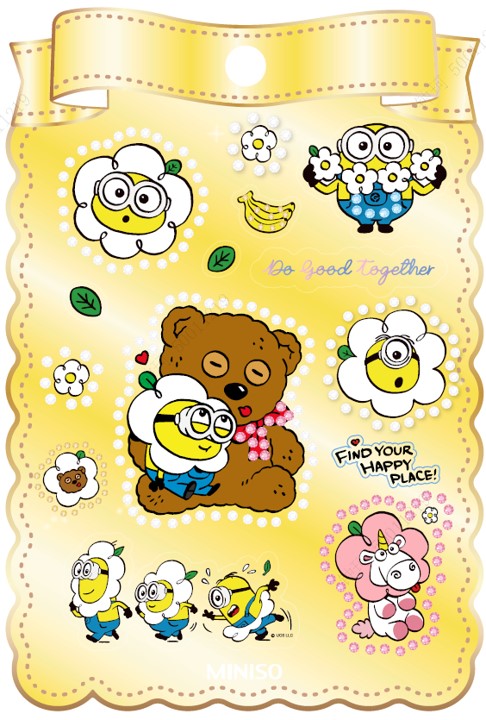 Daisy Minions Collection PET Gem Stickers