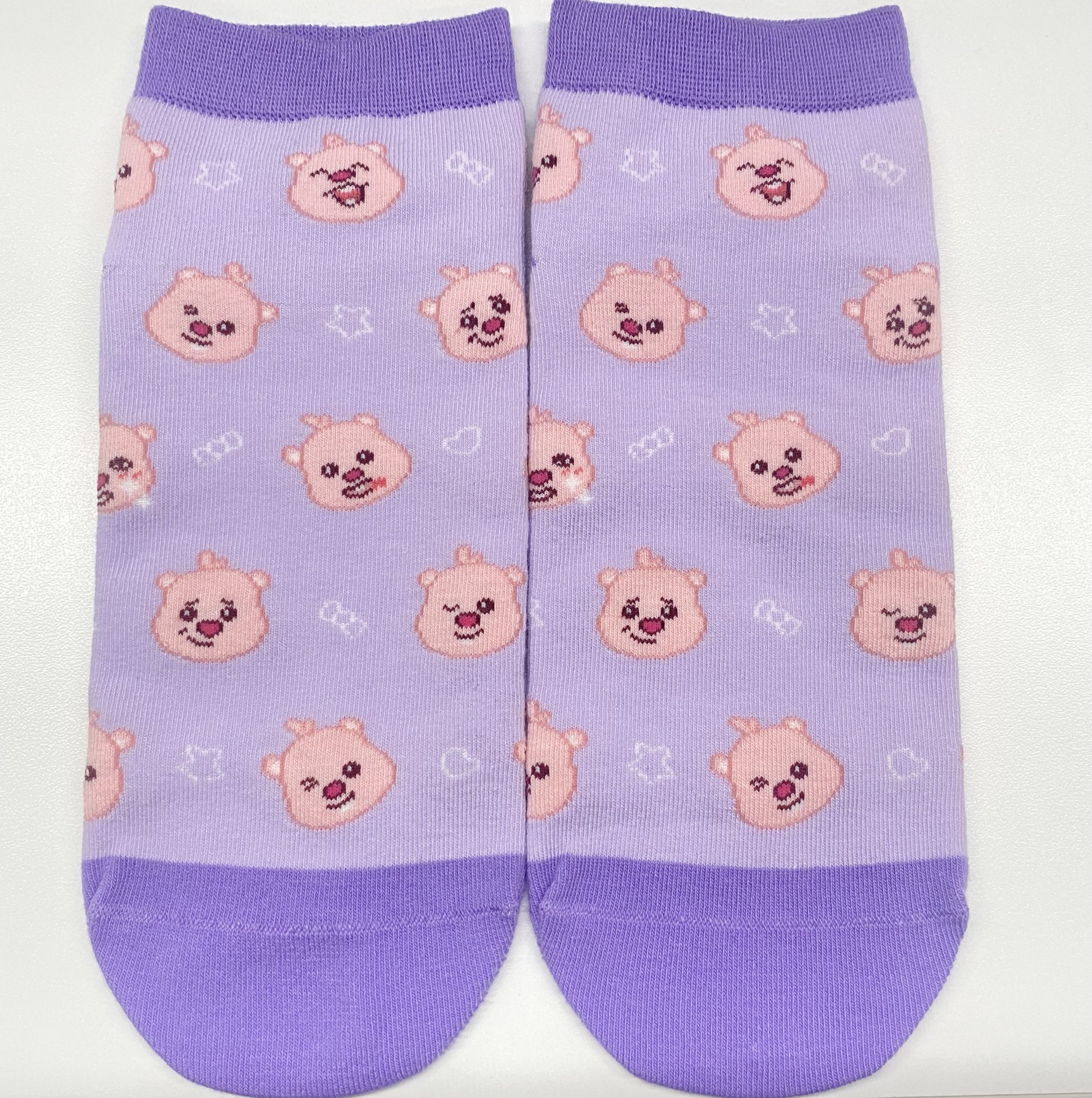 Zanmang Loopy Collection Ankle Socks (1 Pair)(Purple)