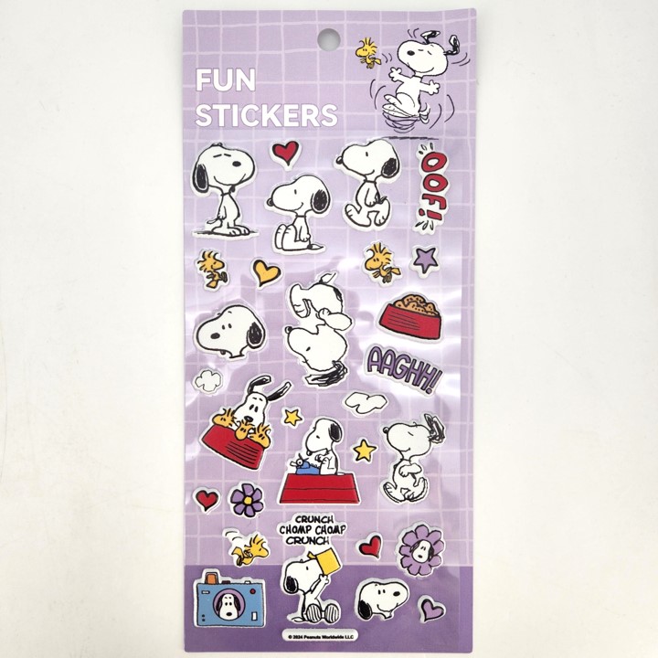 Snoopy Colorful Life Collection Puffy Stickers (B)