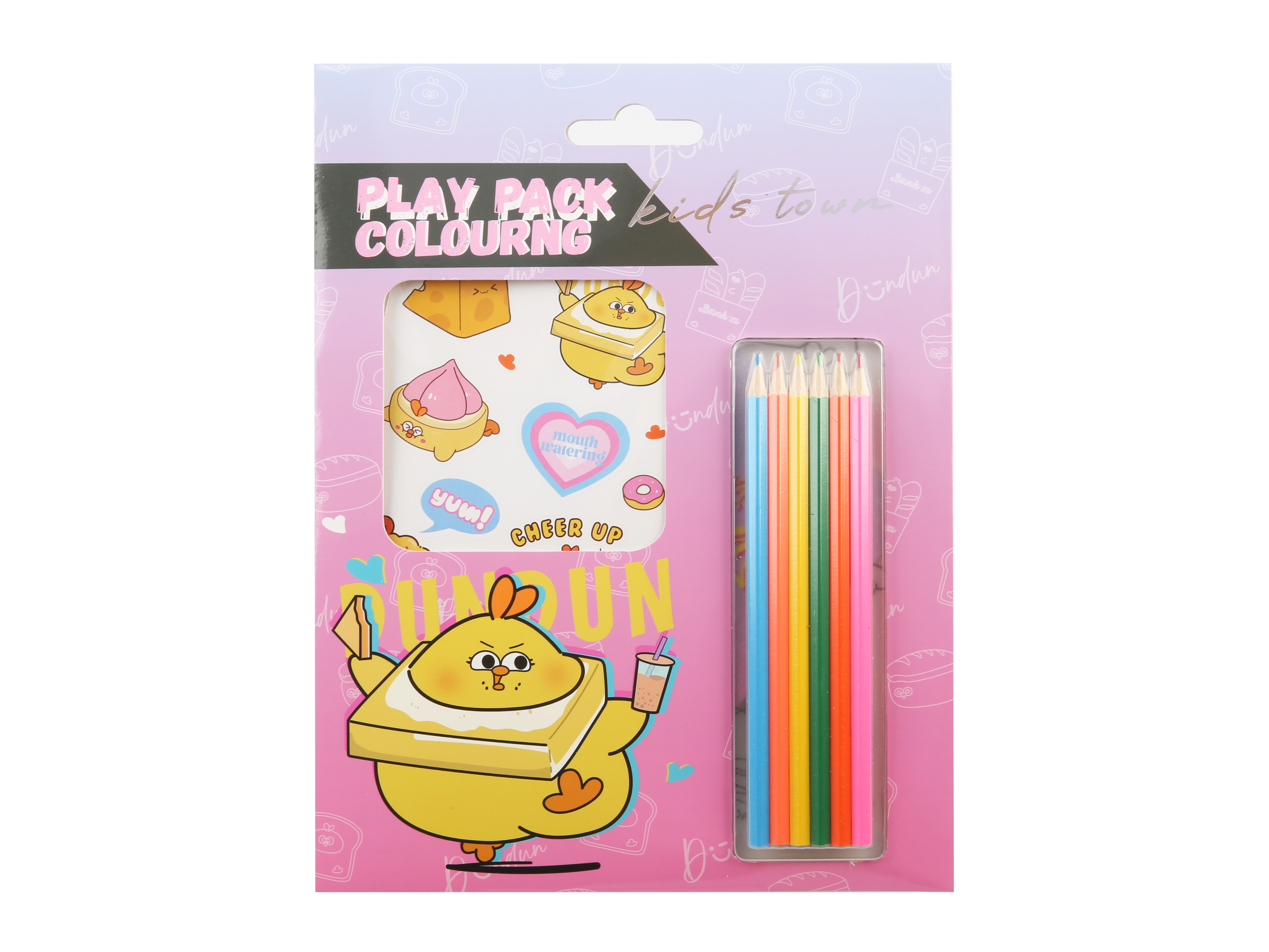 Yummy Food Dundun Series Coloring Set (Pink)