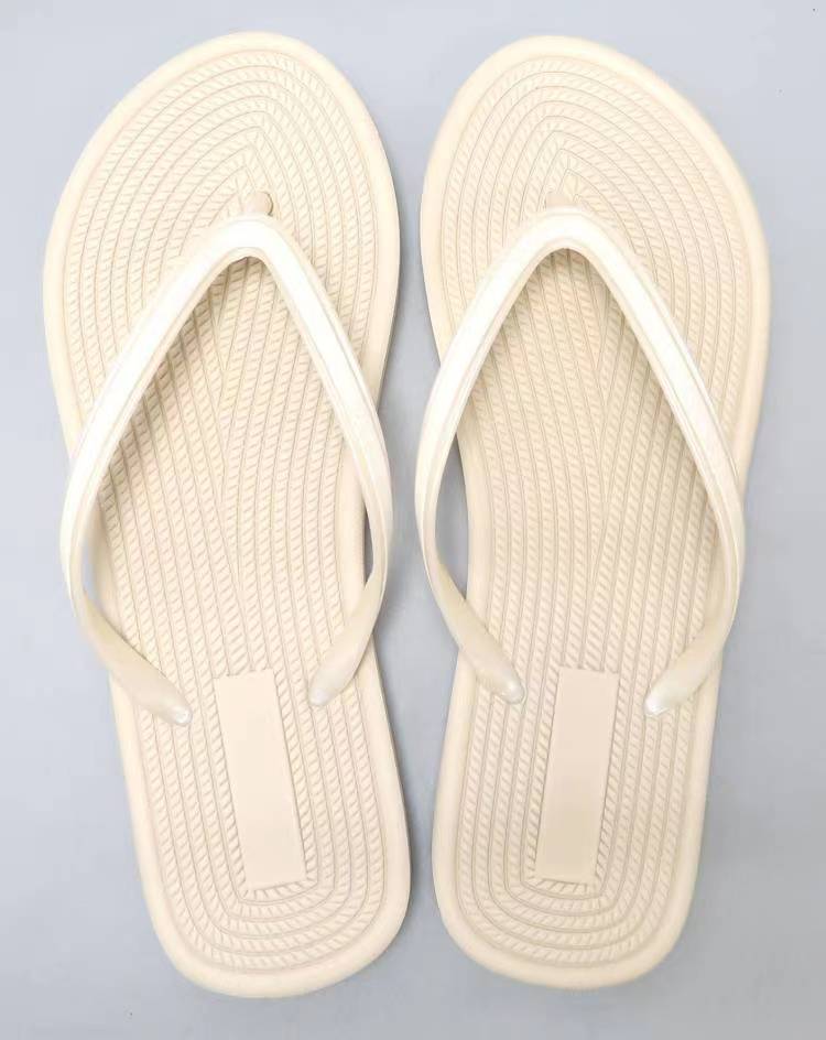 Wonderful Summer Series Women's Flip-Flops(Beige,37-38)