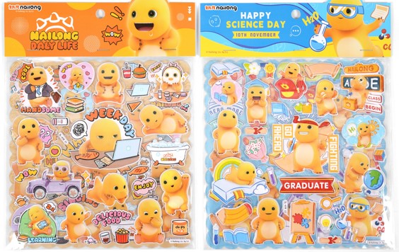 Nailoong Double-Layer Puffy Stickers (2 Assorted Models)
