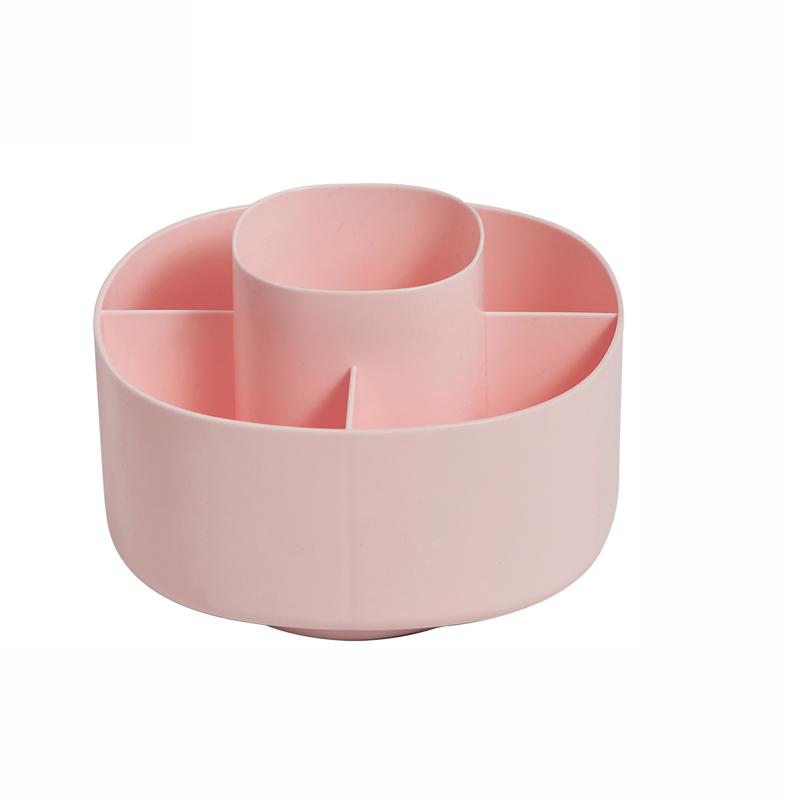 Macaron Series 5 Compartment Rotating Organizer(Pink)