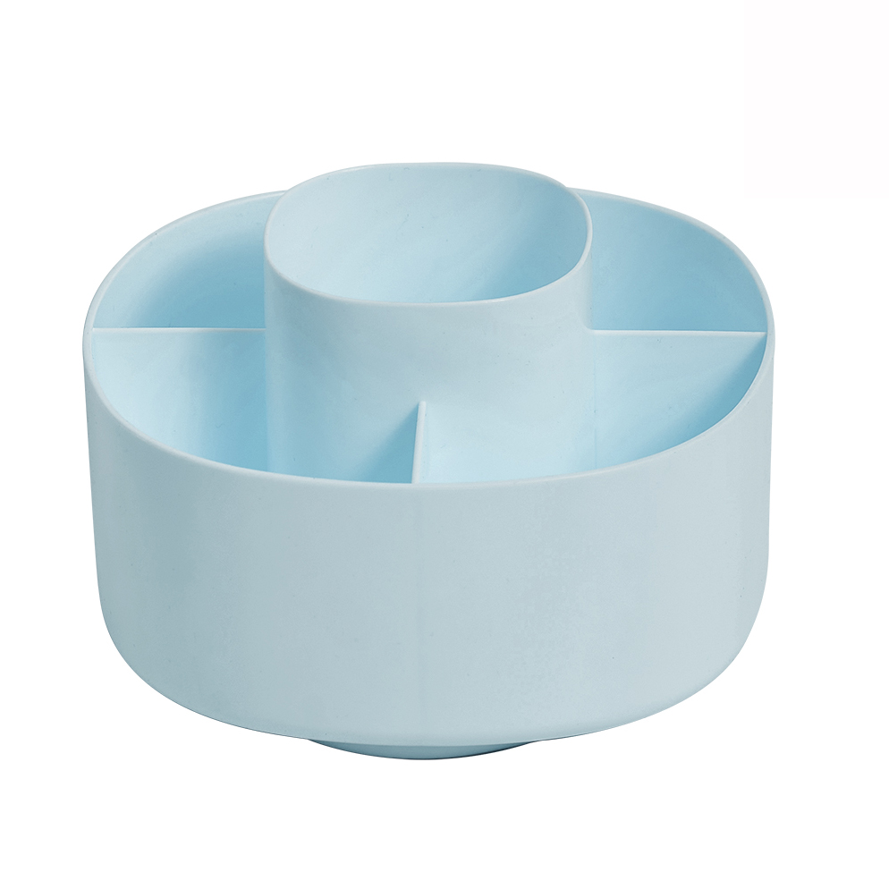 Macaron Series 5 Compartment Rotating Organizer(Blue)