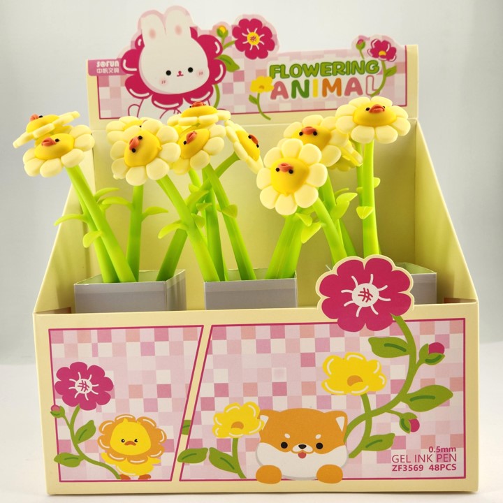 Fun Dundun Chicken Series Figure Shaking Gel Pen (0.5mm, Black) PDQ