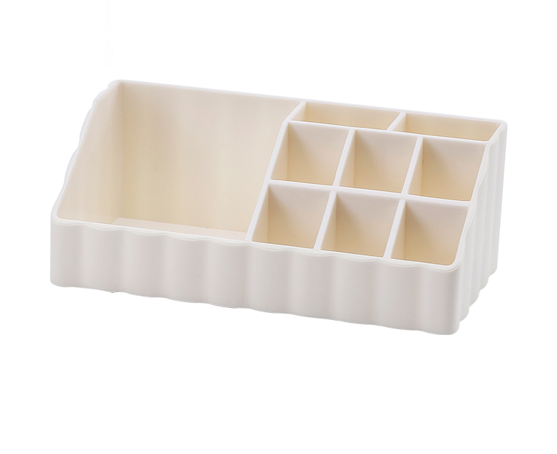 Macaron Series Makeup Organizer with Compartments (S)(White)