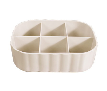 Macaron Series 6 Compartment Organizer for Desk (Short Version)(White)