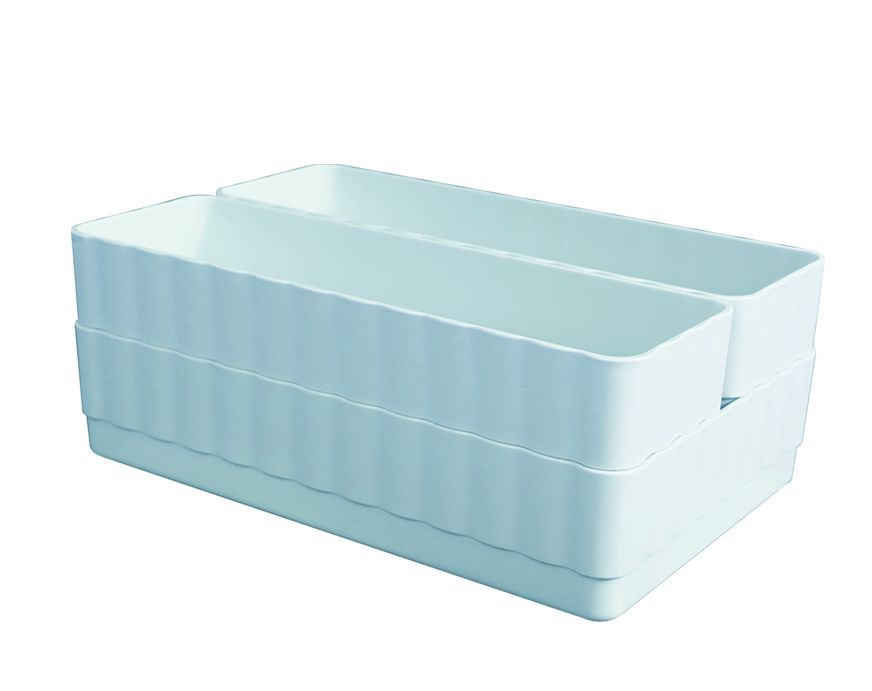 Macaron Series Stackable Organizer for Desk (3 pcs)(Blue)