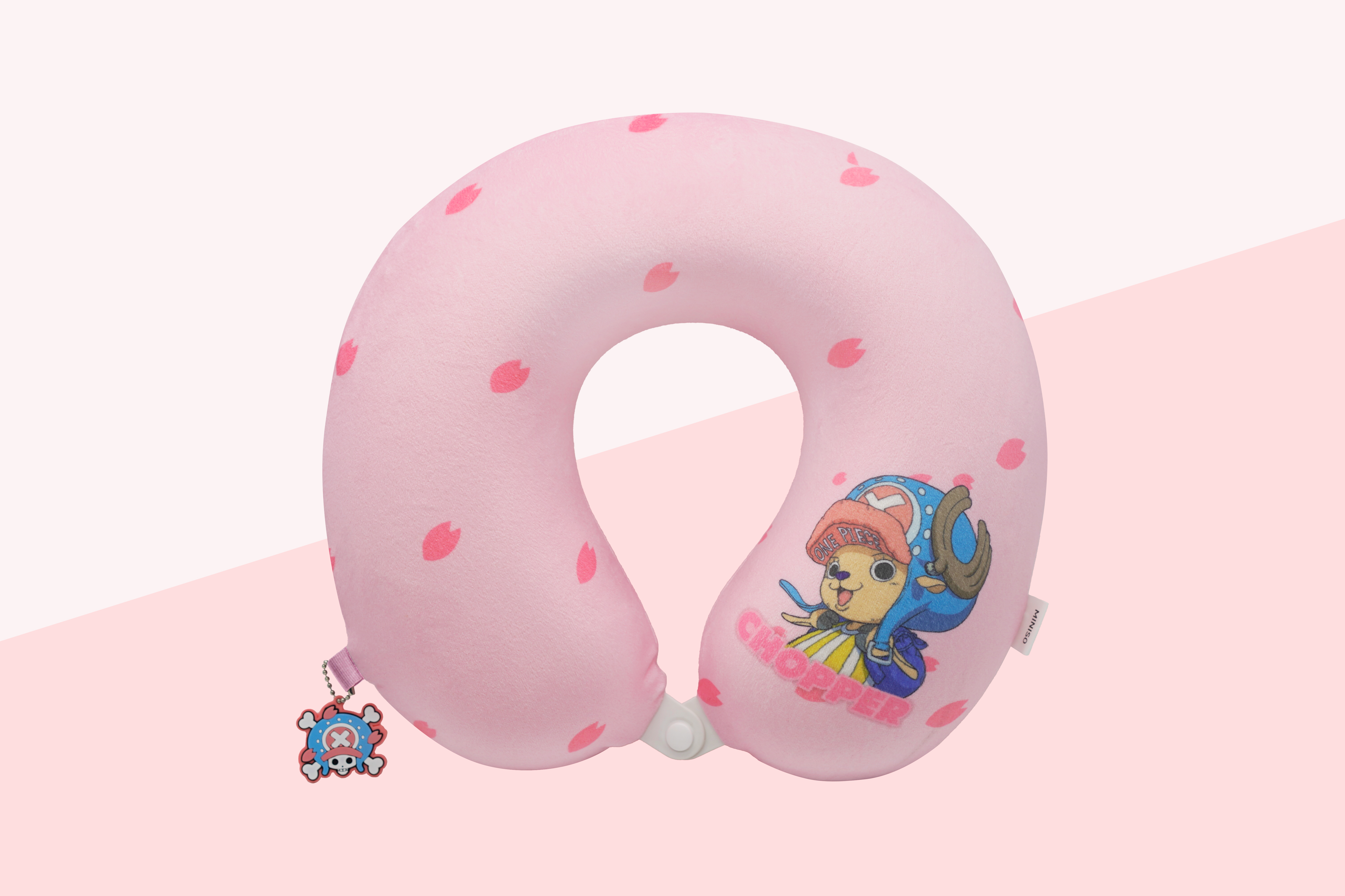 One Piece Classic Collection Memory Foam Neck Pillow (Pink)