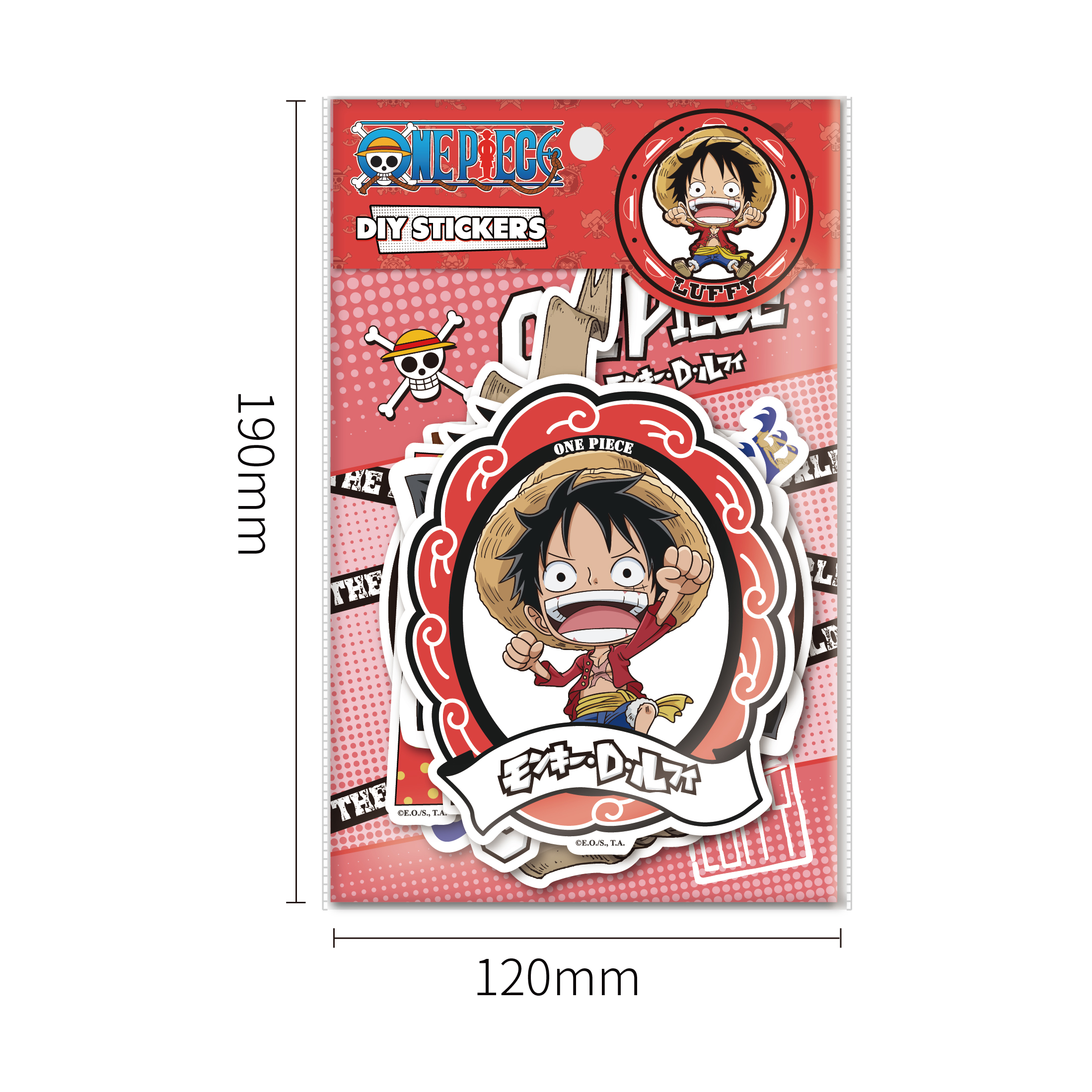 One Piece Classic Collection Decoration Stickers (Luffy)