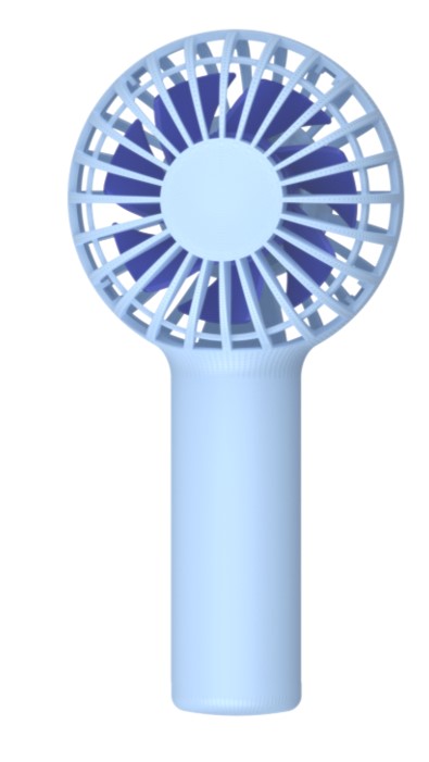 Candy Series 1200mAh Mini Fan (Blue)