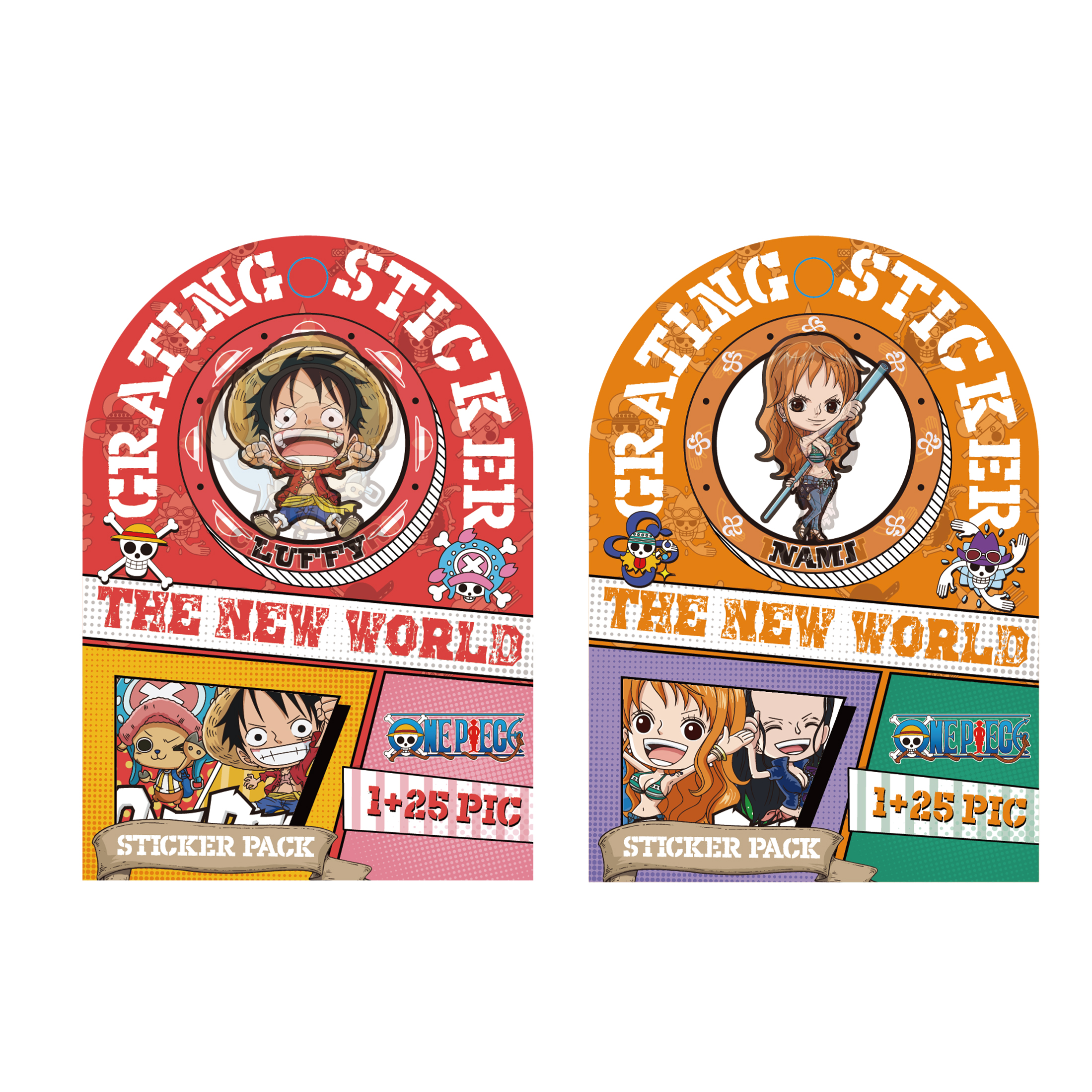 One Piece Classic Collection Raster Stickers (2 Assorted Models)