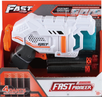 Soft Bullet Gun White Series 4 Bullets Set (3-Bullet Magazine)