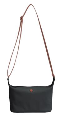 Casual Style Crossbody Bag (Black)