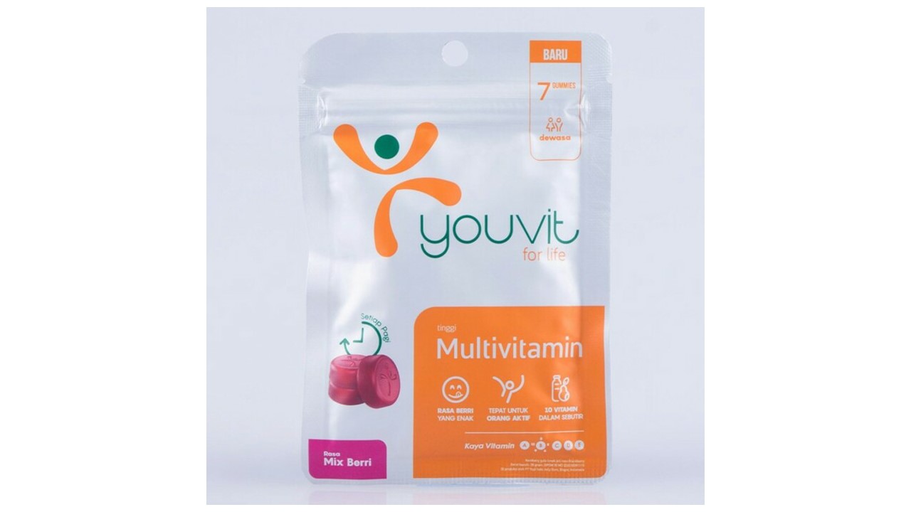 YOUVIT MULTIVITAMIN GUMMY DEWASA 7’S