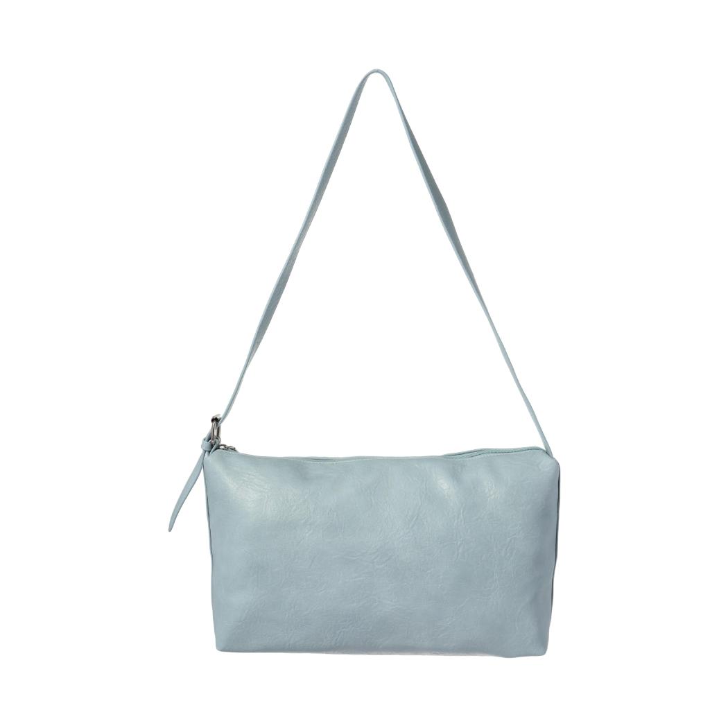 Solid Color Series Large Capacity Crossbody Shoulder Bag (Light Blue)