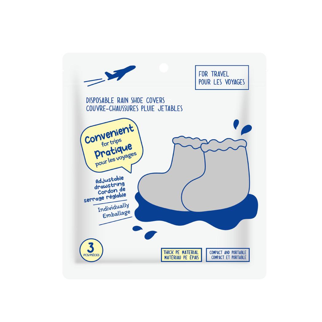 Disposable Rain Shoe Covers (3 Pairs)