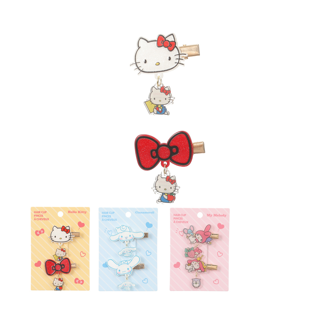 Sanrio characters Kids' Hair Clip with Small Pendant (2 pcs)