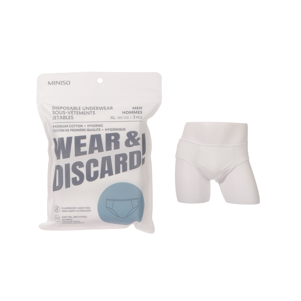 Men＇s Disposable Underwear (3 pcs)(XL)