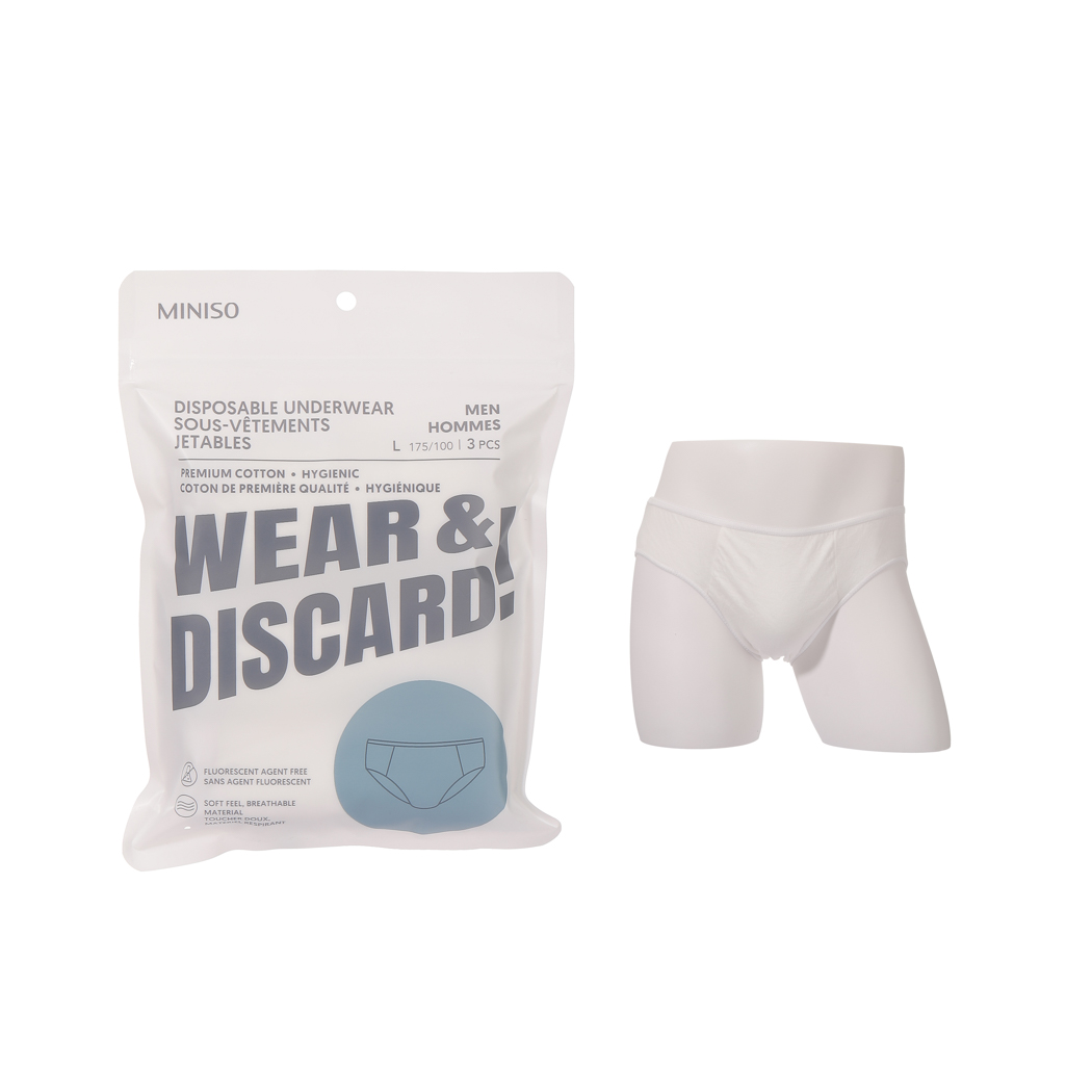 Men＇s Disposable Underwear (3 pcs)(L)