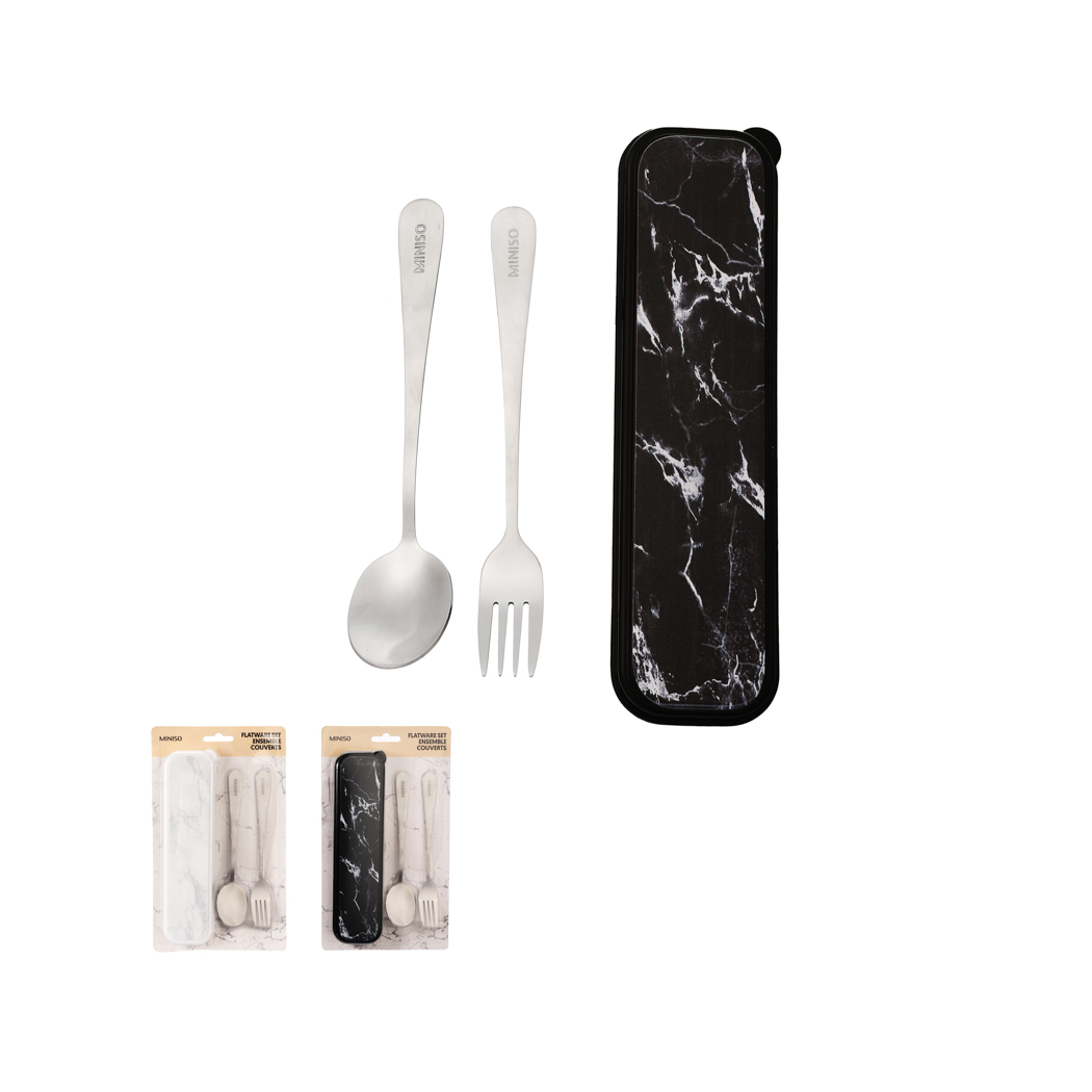 Monochrome Collection Table Fork & Table Spoon
