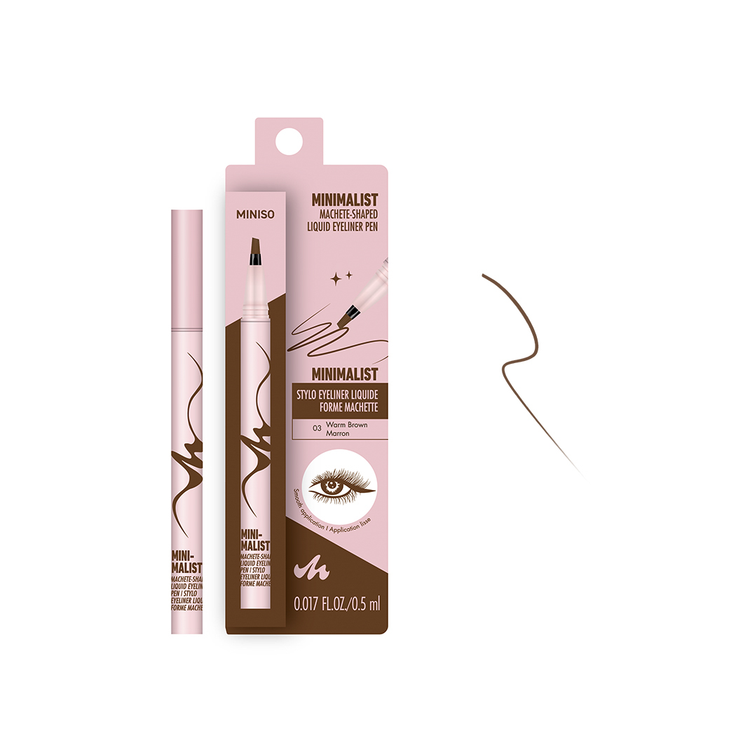 Minimalist Machete-Shaped Liquid Eyeliner Pen(03 Warm Brown)